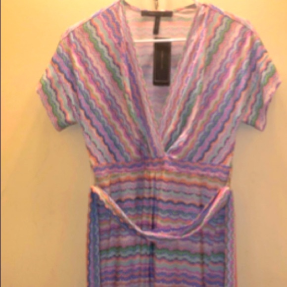 NWT BCBG Avery Multicolored Dress XS - Picture 5 of 10